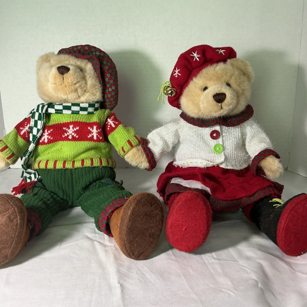 Vintage 2004 Avon Animated Plush Christmas Bears Tested!